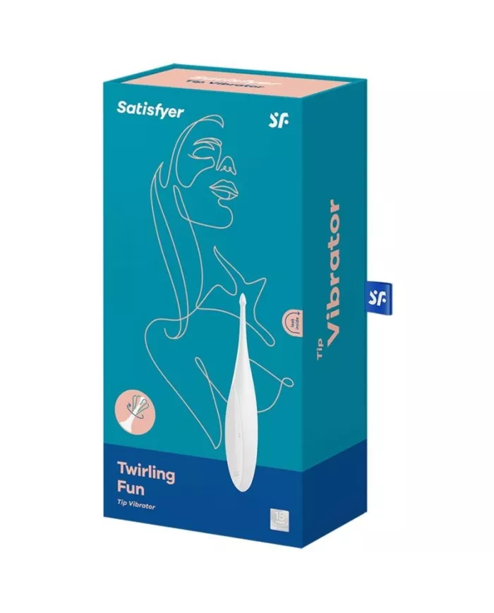 SATISFYER - VIBRATEUR TWIRLING FUN TIP BLANC SATISFYER - VIBRATEUR TWIRLING FUN TIP BLANC
