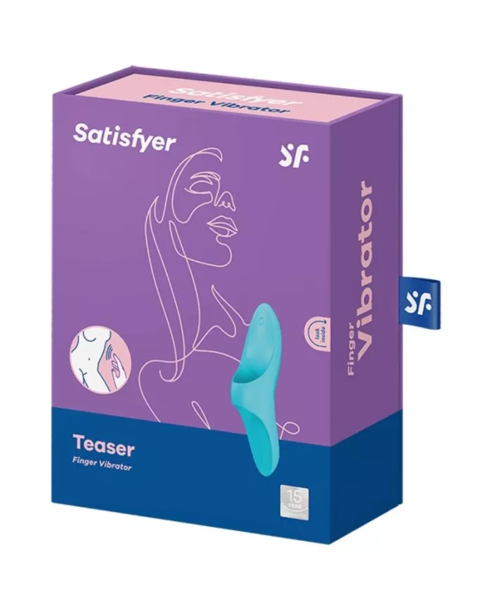 SATISFYER - VIBRATEUR  DOIGTS TEASER LUMIÈRE BLEUE SATISFYER - VIBRATEUR  DOIGTS TEASER LUMIÈRE BLEUE