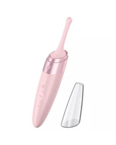 SATISFYER - VIBRATEUR  POINTE DE CLIT TWIRLING DELIGHT ROSE