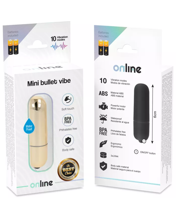 ONLINE - MINI BALLE VIBRANTE DORÉE ONLINE - MINI BALLE VIBRANTE DORÉE