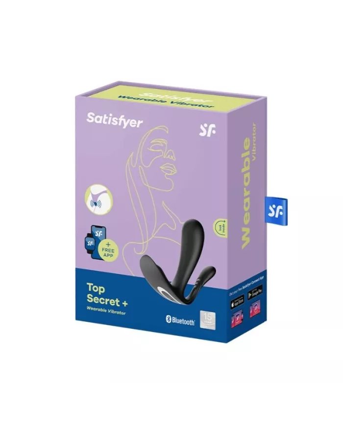 SATISFYER - VIBRATEUR TOP SECRET + NOIR