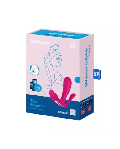 SATISFYER - VIBRATEUR TOP SECRET + ROSE
