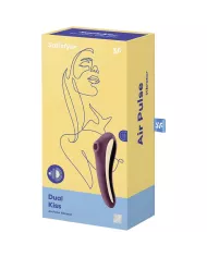 SATISFYER - VIBRATEUR DUAL KISS AIR PULSE VIN ROUGE SATISFYER - VIBRATEUR DUAL KISS AIR PULSE VIN ROUGE