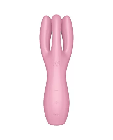SATISFYER - VIBRATEUR THREESOME 3 ROSE