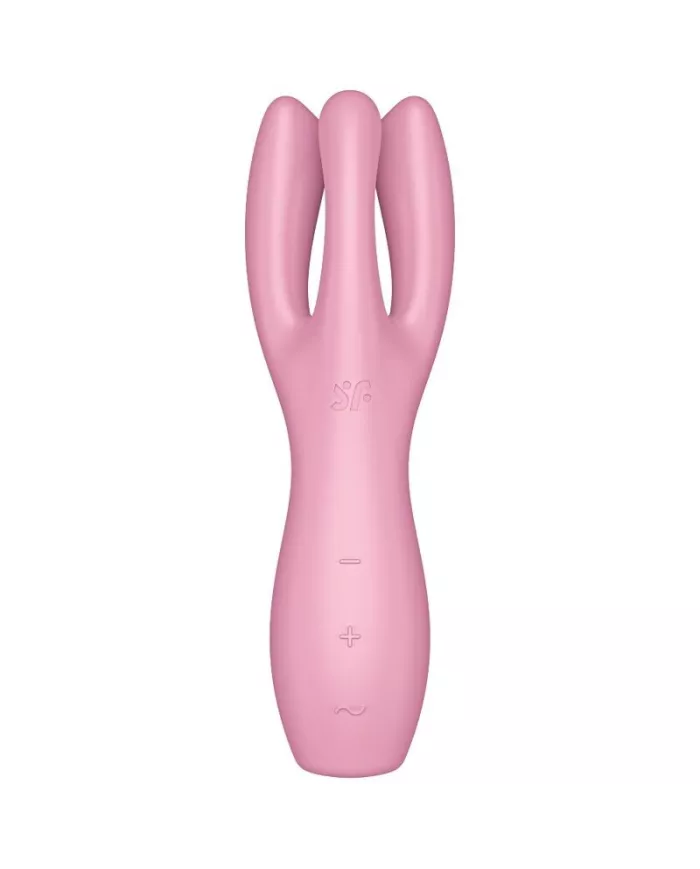 SATISFYER - VIBRATEUR THREESOME 3 ROSE SATISFYER - VIBRATEUR THREESOME 3 ROSE