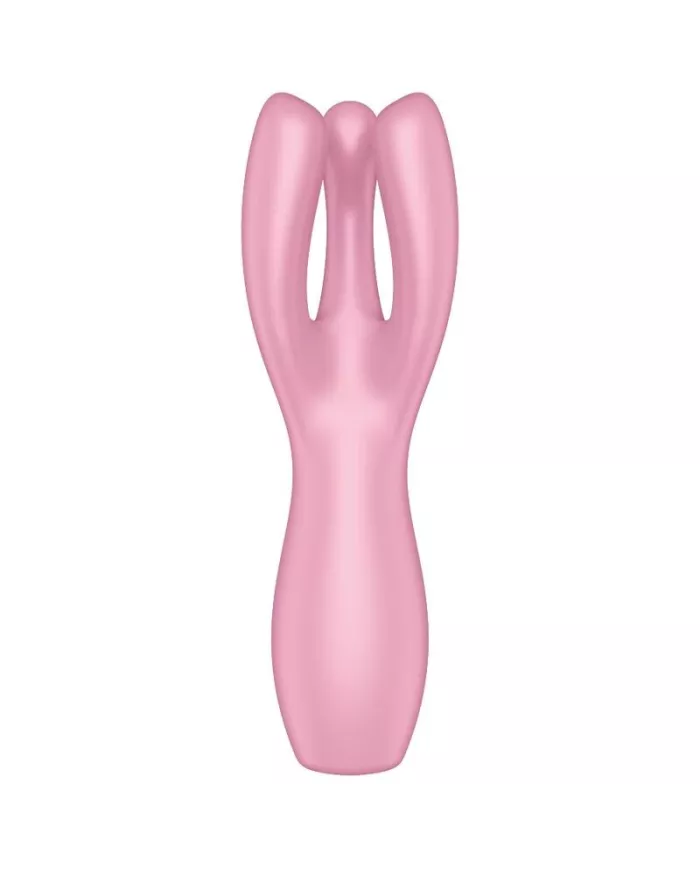 SATISFYER - VIBRATEUR THREESOME 3 ROSE SATISFYER - VIBRATEUR THREESOME 3 ROSE