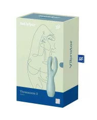 SATISFYER - VIBRATEUR THREESOME 3 MENTHE SATISFYER - VIBRATEUR THREESOME 3 MENTHE