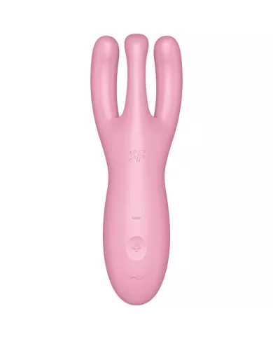 SATISFYER - APPLICATION VIBRATEUR THREESOME 4 ROSE
