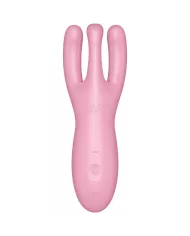 SATISFYER - APPLICATION VIBRATEUR THREESOME 4 ROSE
