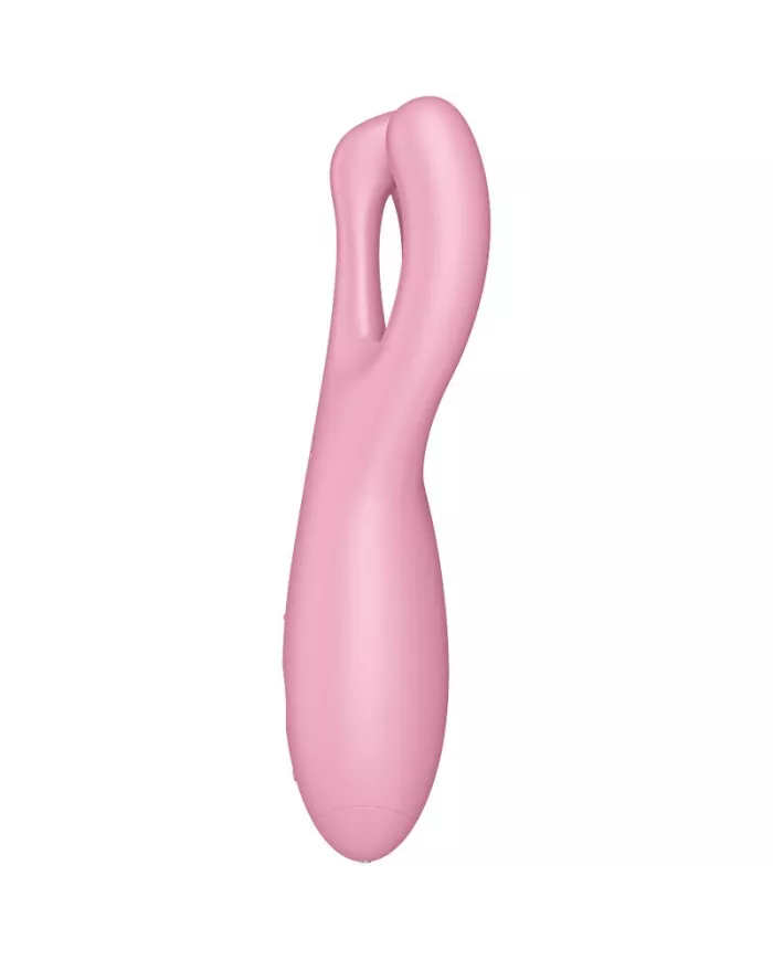 SATISFYER - APPLICATION VIBRATEUR THREESOME 4 ROSE