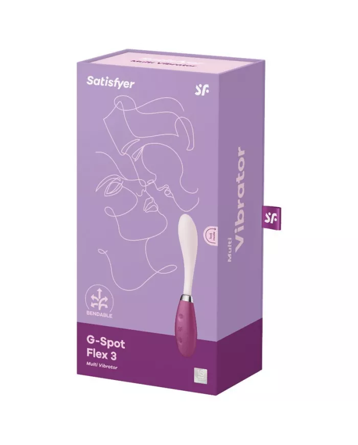 SATISFYER - VIBRATEUR MULTI G-SPOT FLEX 3 ROUGE SATISFYER - VIBRATEUR MULTI G-SPOT FLEX 3 ROUGE