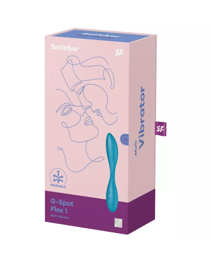 SATISFYER - VIBRATEUR MULTI G-SPOT FLEX 1 BLEU SATISFYER - VIBRATEUR MULTI G-SPOT FLEX 1 BLEU