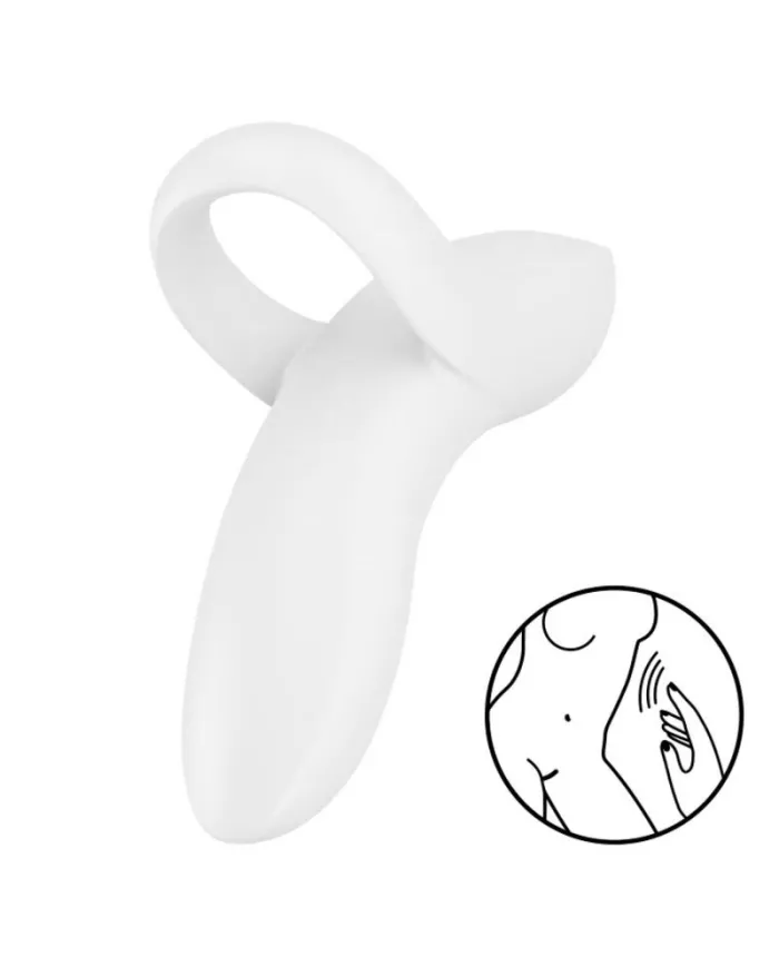 SATISFYER - VIBRATEUR  DOIGTS BOLD LOVER BLANC SATISFYER - VIBRATEUR  DOIGTS BOLD LOVER BLANC