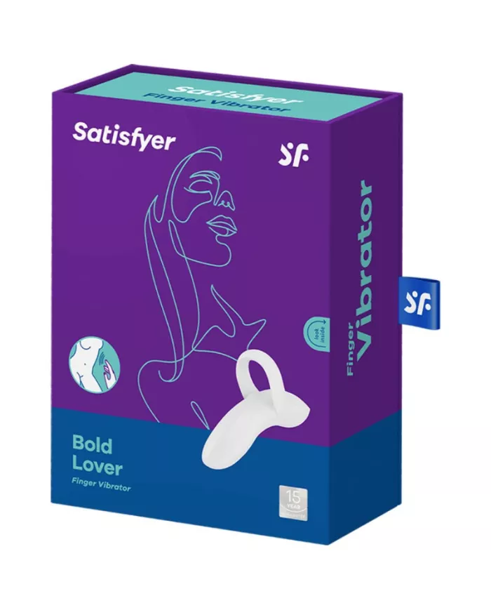 SATISFYER - VIBRATEUR  DOIGTS BOLD LOVER BLANC SATISFYER - VIBRATEUR  DOIGTS BOLD LOVER BLANC