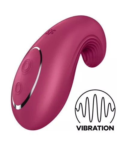 SATISFYER - VIBRATEUR  POSER DIPPING DELIGHT ROUGE