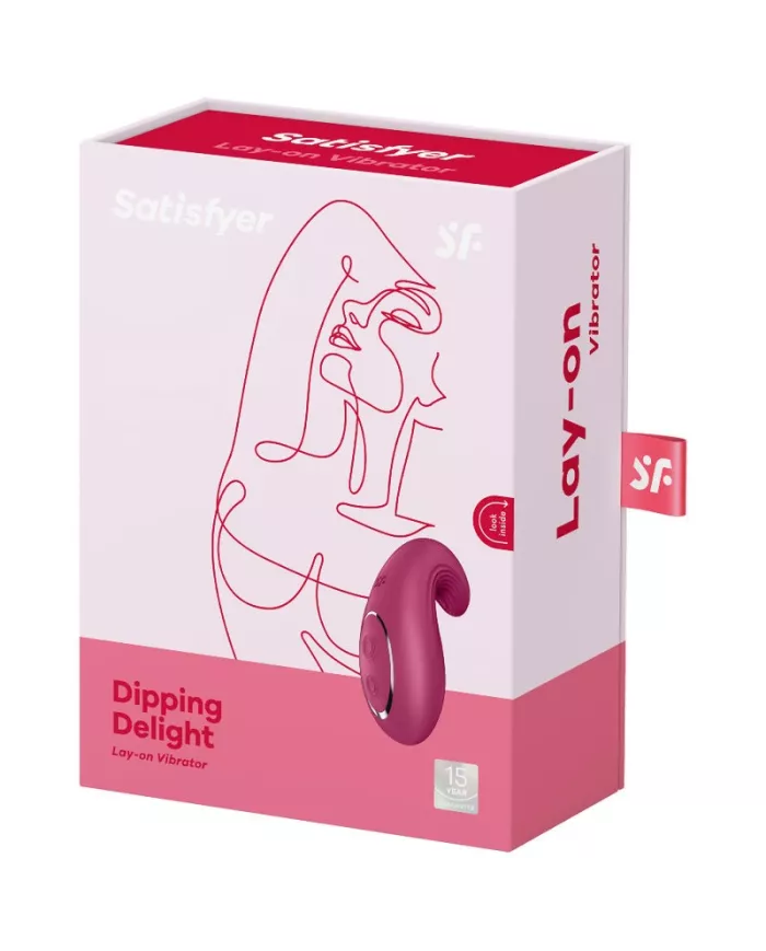SATISFYER - VIBRATEUR  POSER DIPPING DELIGHT ROUGE SATISFYER - VIBRATEUR  POSER DIPPING DELIGHT ROUGE