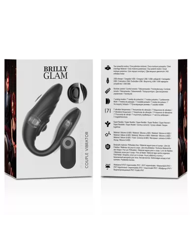 BRILLY GLAM- COUPLE TÉLÉCOMMANDE À IMPULSIONS ET VIBRANTES
