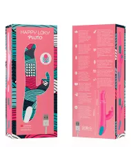 HAPPY LOKY - PLUTO LAPIN VIBRATEUR ET ROTATEUR WATCHME TECHNOLOGIE SANS FIL COMPATIBLE HAPPY LOKY - PLUTO LAPIN VIBRATEUR ET ROTATEUR WATCHME TECHNOLOGIE SANS FIL COMPATIBLE
