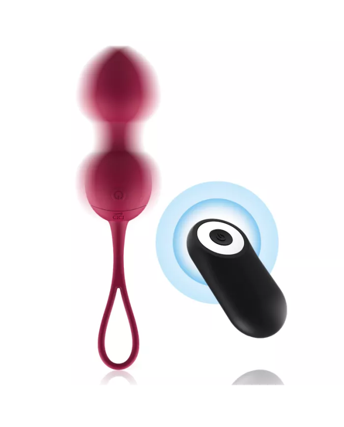 CICI BEAUTY - PREMIUM SILICONE 3 PERLES DE KEGEL VIBRANTES TÉLÉCOMMANDE