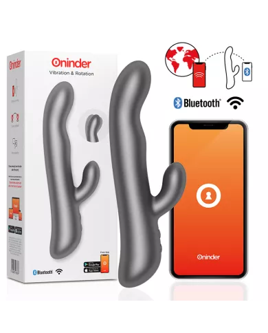 ONINDER - OSLO VIBRATION ET ROTATION NOIR - APPLICATION GRATUITE