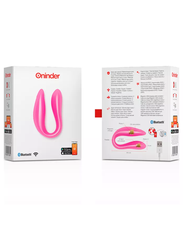 ONINDER - LISBOA G-SPOT & CLITORAL STIMULATEUR ROSE - APPLICATION GRATUITE