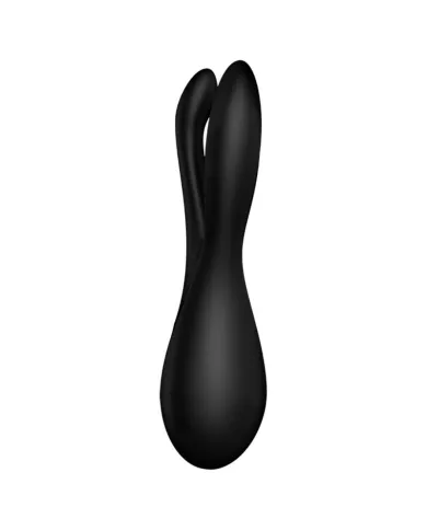 SATISFYER - VIBRATEUR THREESOME 2 NOIR