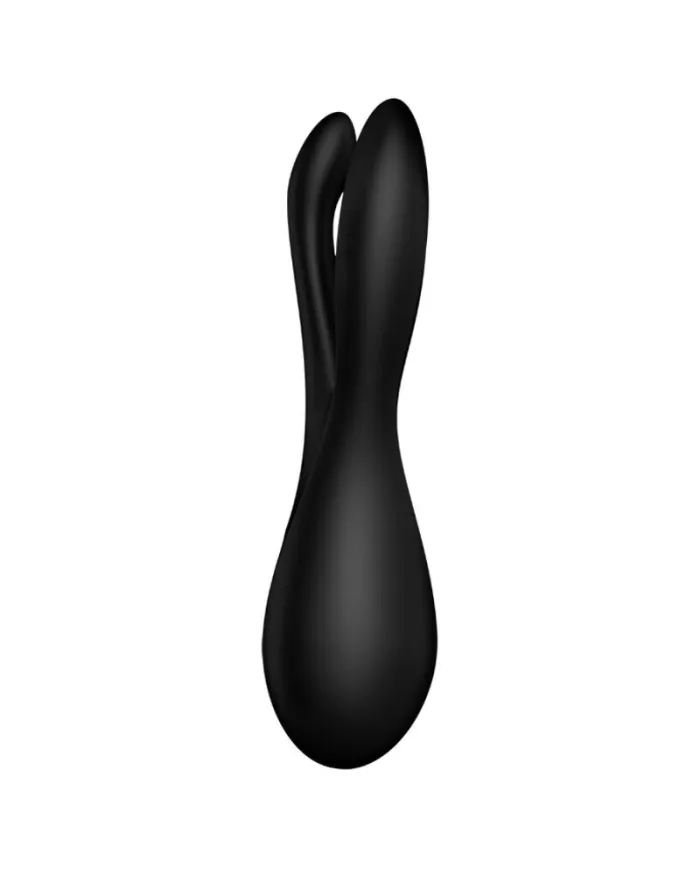 SATISFYER - VIBRATEUR THREESOME 2 NOIR