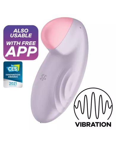 SATISFYER - VIBRATEUR  POSER TROPICAL TIP LILAS