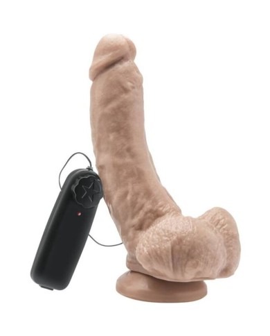 GET REAL - GODE 20,5 CM AVEC BILLES VIBRATEUR SKIN