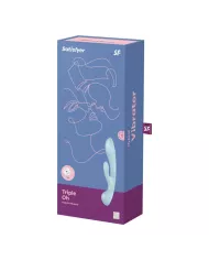 SATISFYER - VIBRATION HYBRIDE TRIPLE OH BLEU SATISFYER - VIBRATION HYBRIDE TRIPLE OH BLEU