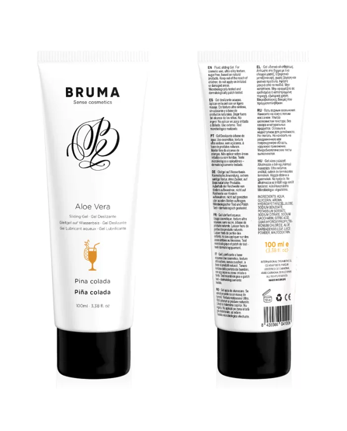 BRUMA - GEL GLISSANT À L''ALOE VERA SAVEUR PINA COLADA 100 ML