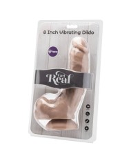 GET REAL - GODE 20,5 CM AVEC BILLES VIBRATEUR SKIN