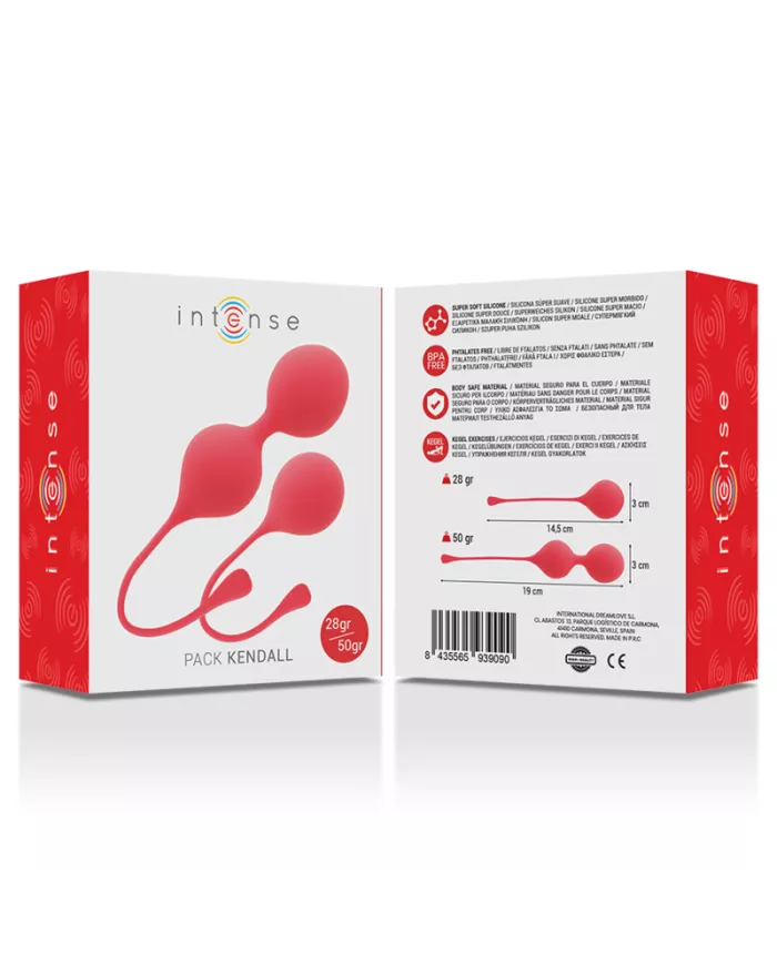 INTENSE - PACK BALLES KEGEL KENDALL ROUGE