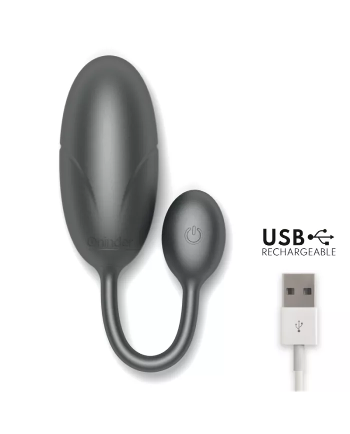 ONINDER - OEUF VIBRANT TOKYO NOIR 7,5 X 3,2 CM APPLICATION GRATUITE