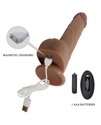 PRETTY LOVE - VIBRATEUR GODE RÉALISTE TOMMY 22.5 CM