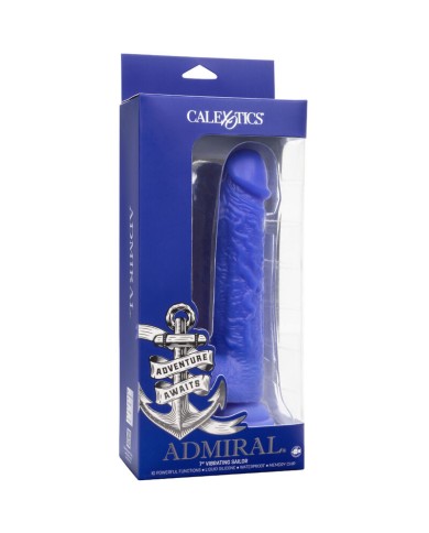 CALEXOTICS - ADMIRAL VIBRATEUR GODE RÉALISTE SAILOR BLEU
