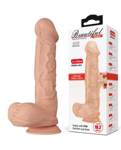 BAILE - BELLE RENCONTRE BERGRISI GODE RÉALISTE FLEXIBLE 26 CM NATUREL