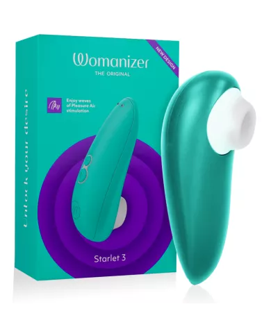 WOMANIZER - STIMULATEUR CLITORAL STARLET 3 TURQUOISE WOMANIZER - STIMULATEUR CLITORAL STARLET 3 TURQUOISE