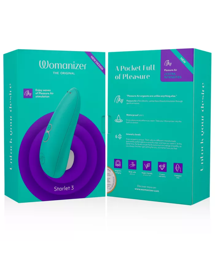 WOMANIZER - STIMULATEUR CLITORAL STARLET 3 TURQUOISE
