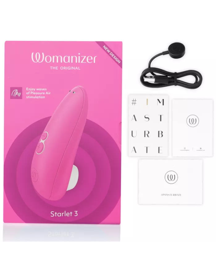 WOMANIZER - STIMULATEUR CLITORAL STARLET 3 ROSE WOMANIZER - STIMULATEUR CLITORAL STARLET 3 ROSE
