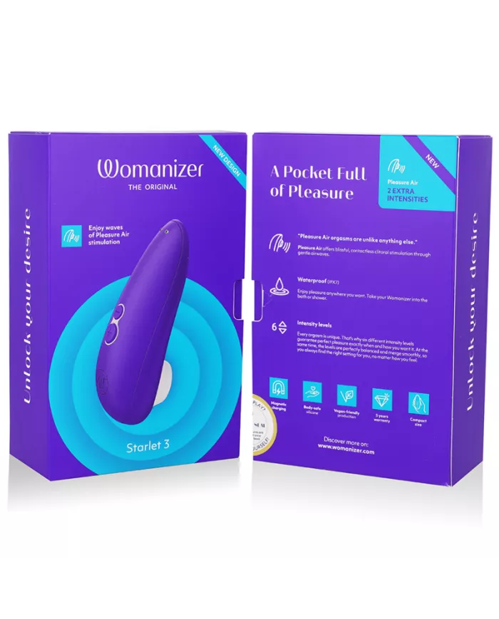 WOMANIZER - STIMULATEUR CLITORAL STARLET 3 INDIGO WOMANIZER - STIMULATEUR CLITORAL STARLET 3 INDIGO