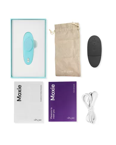 WE-VIBE - VIBRATEUR MOXIE + AQUA CLITORAL