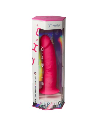 SILEXD - MODÈLE DE PÉNIS RÉALISTE 2 ROSE + TÉLÉCOMMANDE LRS 17 CM