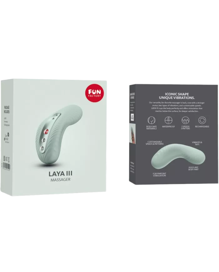 FUN FACTORY - VIBRATEUR RECHARGEABLE LAYA III VERT SAGE
