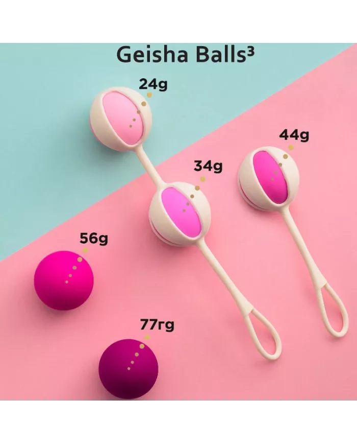 G-VIBE - SET 5 BOULES DE GEISHA3 ROSE G-VIBE - SET 5 BOULES DE GEISHA3 ROSE
