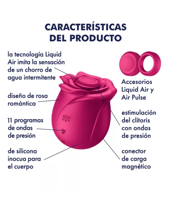 SATISFYER - AIR PULSE VIBRATEUR FLEUR CLASSIQUE PRO 2 SATISFYER - AIR PULSE VIBRATEUR FLEUR CLASSIQUE PRO 2