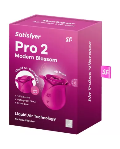 SATISFYER - AIR PULSE VIBRATEUR FLEUR MODERNE PRO 2 SATISFYER - AIR PULSE VIBRATEUR FLEUR MODERNE PRO 2