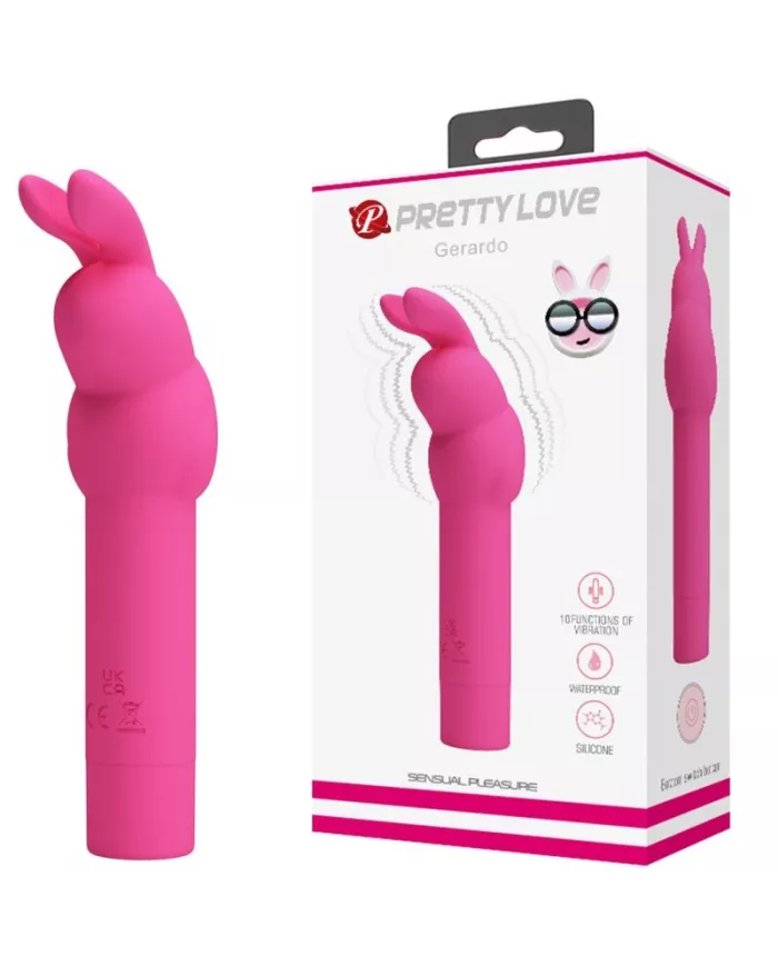 PRETTY LOVE - VIBRATEUR EN SILICONE GERARDO FUSCHIA RABBIT