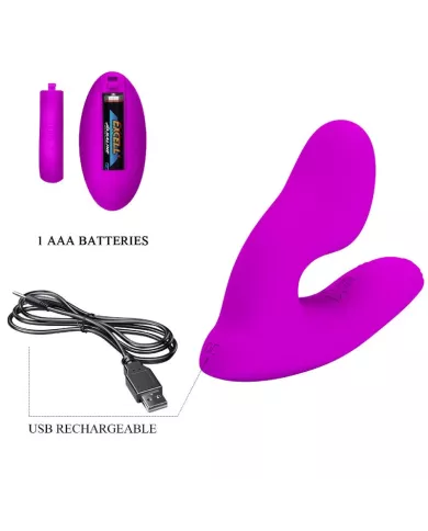 PRETTY LOVE - MASSEUR DE CLITORIS MELVIN AVEC TÉLÉCOMMANDE