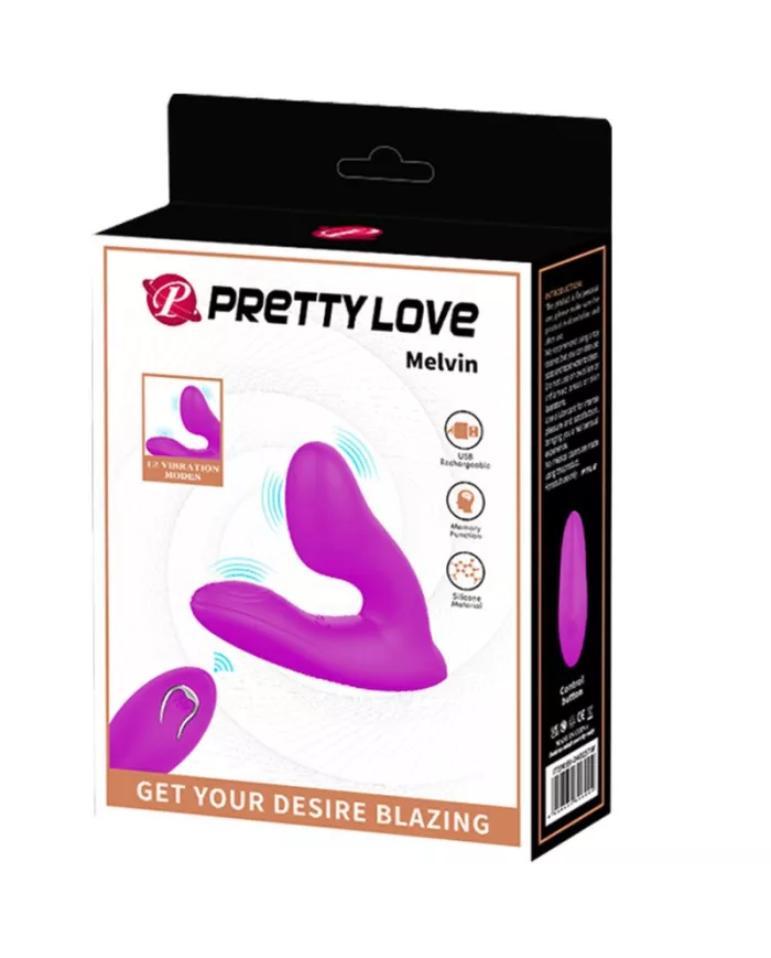 PRETTY LOVE - MASSEUR DE CLITORIS MELVIN AVEC TÉLÉCOMMANDE